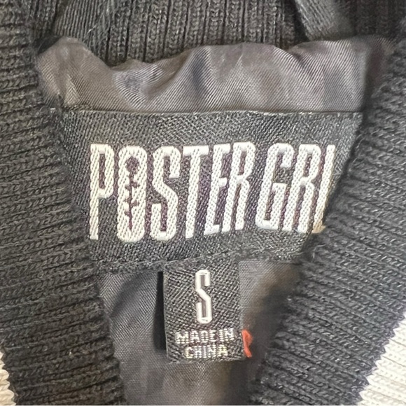 Dolls Kill | Poster Girl Heartbreakers Club Black Varsity Jacket Size Small - Picture 6 of 8